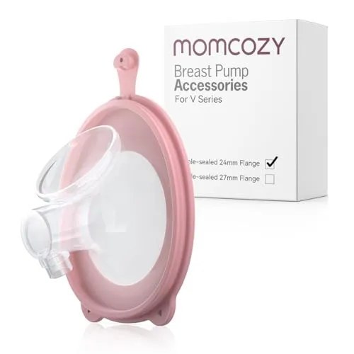Momcozy オリジナル V1 Pro/V2 Pro 搾乳器交換用アクセサリー、ダブルシールフランジ 24mm Momcozy V1 Pro/V2 Pro専用 1個