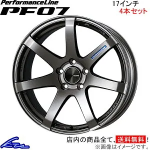 スイフトスポーツ ZC33S アルミホイール エンケイ パフォーマンスライン PF07【17×7J 5-114 INSET48】ENKEI PerformanceLine 17インチ 5穴 114.3 +48 インセット48 SWIFT Sport 車用ホイール 1本 4本セット 1台分 一
