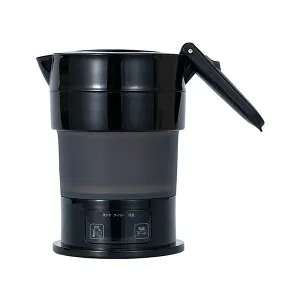 【送料無料】MCO 折りたためるケトル 多機能 600ml 普段使いから海外旅行まで ブラック MBE-TK04/BK