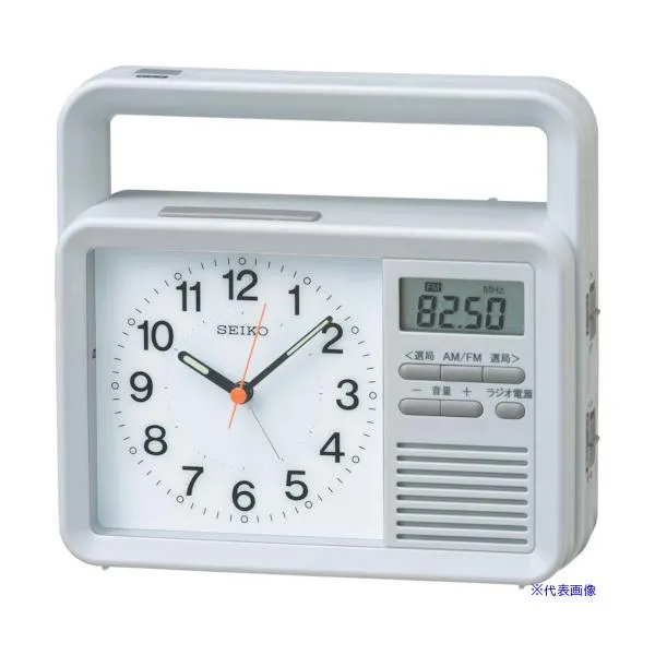 ■SEIKO アナログ防災クロック KR885N(8202496)[送料別途お見積り][法人限定][掲外取寄]