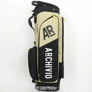 アルチビオ 2026年春夏モデル メンズ ARロゴ柄 キャディバッグ 2.9kg 9型 46インチ対応 ネームプレート付属 刻印タイプ【メンズ】ARロゴ柄キャディバッグ A560301【26SS】