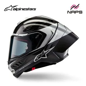 alpinestars アルパインスターズ SUPERTECH R10 ELEMENT HELMET 1368 Black Carbon Silver Black Glossy スーパーテック R10 エレメント フルフェイスヘルメット カーボン ECE 22.06 DOT FIM SG 規格