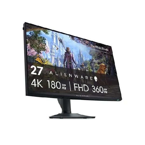 Alienware 27 4K Dual-Resolution Gaming Monitor - AW2725QF - 4K at 180Hz and FHD at 360Hz, 0.5ms GTG 1ms GTG (Extreme Mode), VESA AdaptiveSync_並行輸入