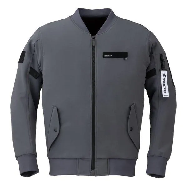 RS TAICHI アールエスタイチ バイク用 春夏 クイックドライ フライト ジャケット ガンメタル/XLサイズ RSJ343/GUNMETAL/XL(2562800)
