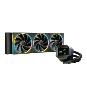 DEEPCOOL｜ディープクール 水冷CPUクーラー 120mmファンx3 [LGA1851/1700/1200/1155/1151/1150・AM5/AM4] LM360 ブラック R-LM360-BKDMMC-1