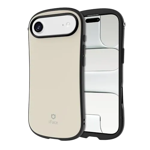 iFace iPhone Airケース対応 [First Class MagSynq] [MagSafe対応] エルゴノミックグリップ ユニーク 光沢 かわいい バンパー 耐衝撃 落下保護 ハード磁気携帯電話ケース - クスミホワイト