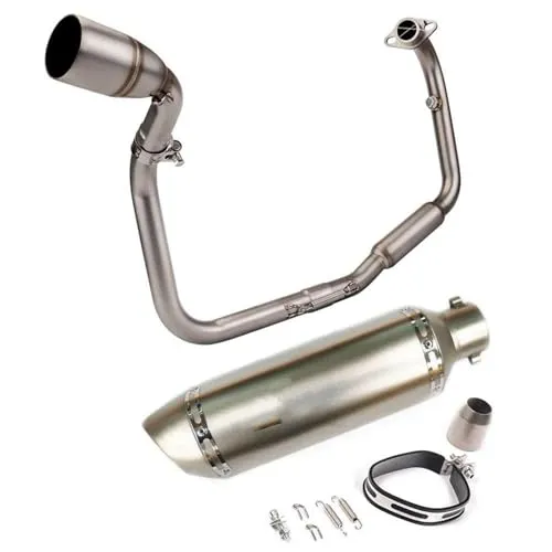組立部品 オートバイ排気フルシステムフロントパイプ改造マフラースリップオンに適合するTNT125 TNT135 2016 2017 2018 2019-2022用(Style B)