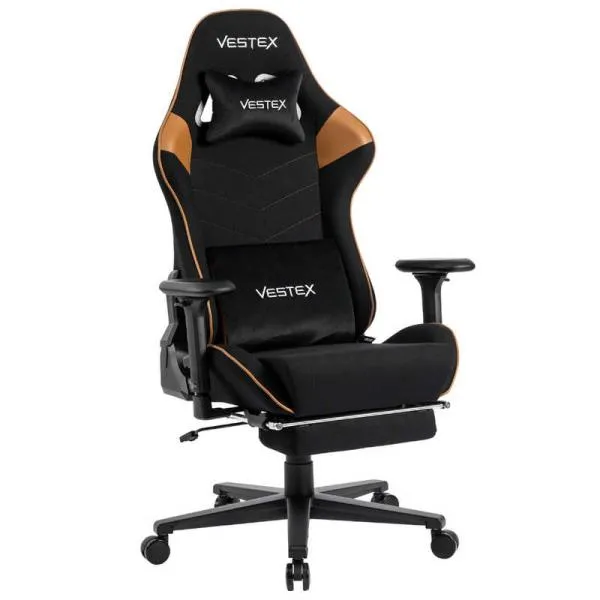 ルームワークス ゲーミングチェア ［W720xD720xH1205～1275mm］ VESTEX S2FTシリーズ(フットレスト付き) ブラウン VES-S2FTBR