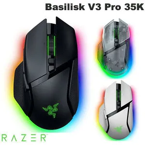 【Razer公式】 Razer Basilisk V3 Pro 35K 有線 / Bluetooth 5.0 / 2.4GHz ワイヤレス 両対応 35Kオプティカルセンター チルトホイール搭載 光学式 ゲーミングマウス レーザー (マウス) ファントム