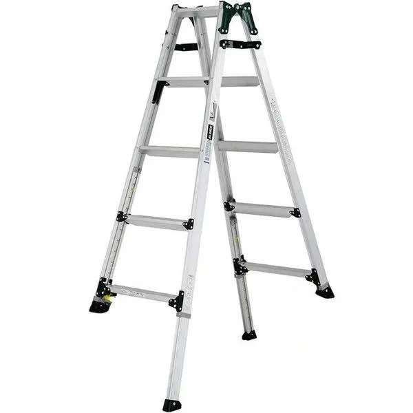 ※法人専用品※アルインコ 伸縮脚付きはしご兼用脚立(踏ざん幅60mm・各脚441mm伸縮) PRT150FX 1点