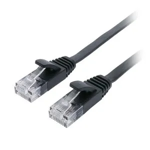 人気 にんき 冬ギフト 新生活 おすすめ 定番 話題 歳暮 寒さ 対策 プレゼント 【5個セット】 MCO CAT.6A LANケーブル フラット ブラック 2m C6A-F02BKX5