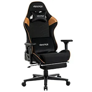 ルームワークス VES-S2FTBR ゲーミングチェア [W720xD720xH1205～1275mm] VESTEX S2FTシリーズ(フットレスト付き) ブラウン VES-S2FTBR