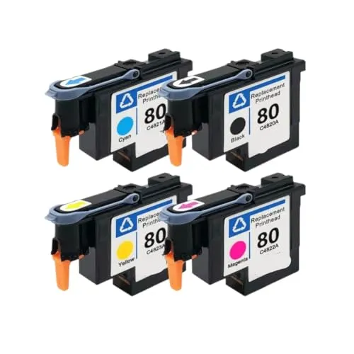 プリントヘッド C4820A C4821A C4822A C4823A Designjet 1050 1055 1055cm 1050c Plus プリンタと互換性あり(1SET)