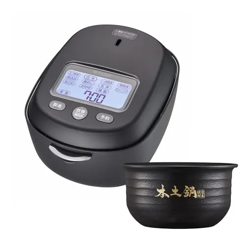 【タイガー魔法瓶 公式SHOP限定】タイガー魔法瓶(TIGER) 炊飯器 3.5合 土鍋圧力IH式 最上位モデル 日本製 土鍋ご泡火炊き 環境配慮パッケージ ブラック JRX-S060K